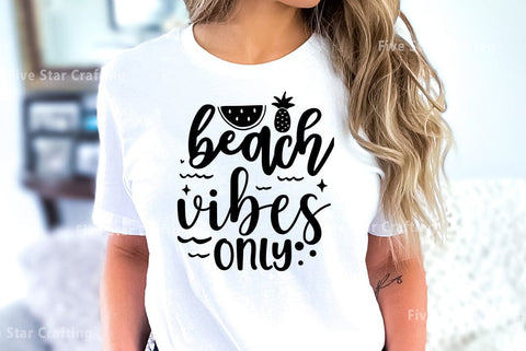 Summer SVG Design, beach vibes only SVG FiveStarCrafting 