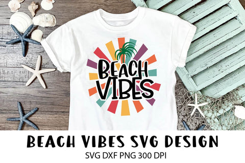 Summer SVG Design. Beach Vibes SVG Tshirt Design. SVG Samaha Design 