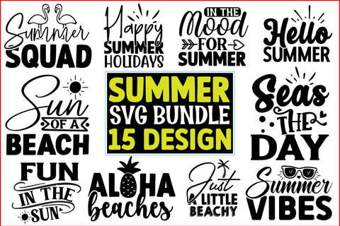 Summer SVG Design Bundle SVG CraftingStudio 