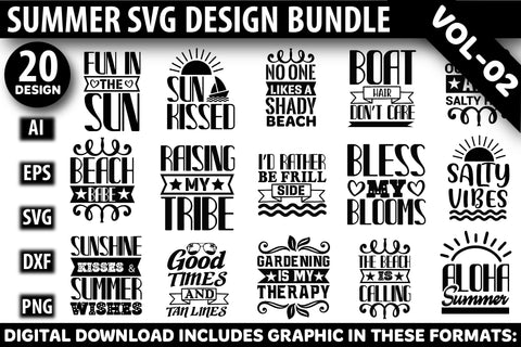 Summer Svg Design Bundle SVG Rupkotha 