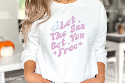 Summer SVG Design, Let The Sea Set You Free SVG FiveStarCrafting 