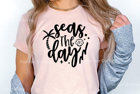 Summer SVG Design, Seas the day SVG FiveStarCrafting 
