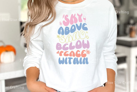 Summer SVG Design, Sky Above Sand Below Peace SVG FiveStarCrafting 