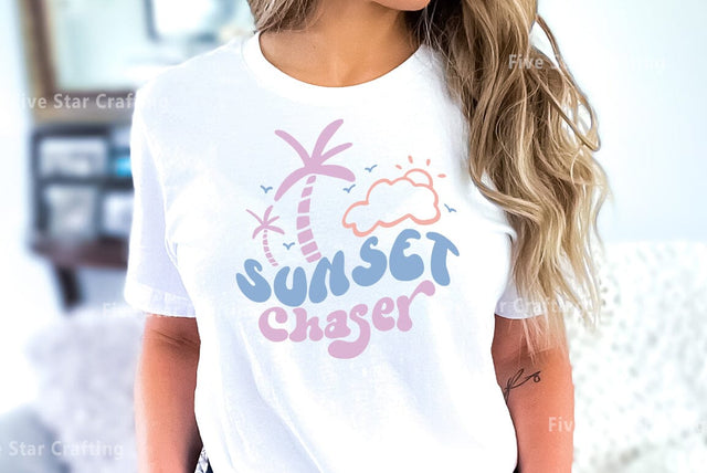 Summer SVG Design, Sunset Chaser SVG FiveStarCrafting 