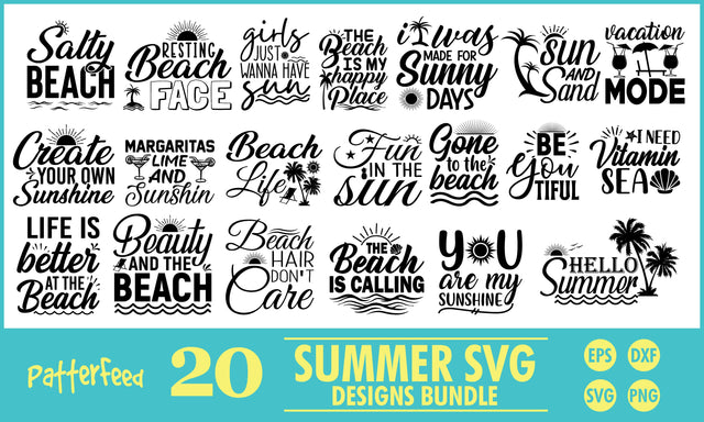 Summer SVG Designs Bundle SVG PatternFeed8 
