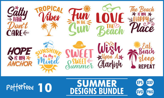 Summer SVG Designs Bundle SVG PatternFeed8 