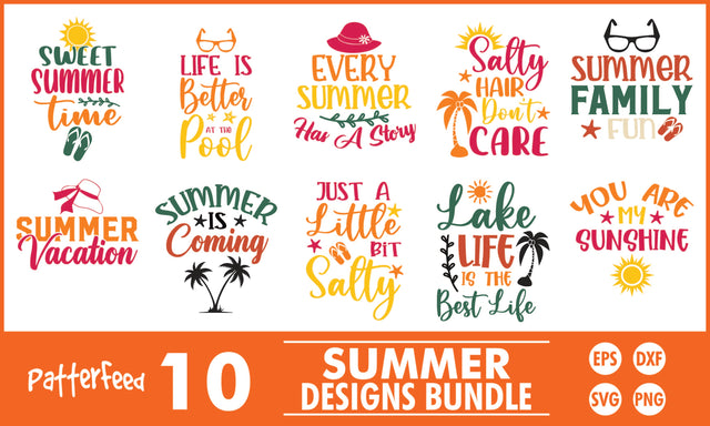 Summer SVG Designs Bundle SVG PatternFeed8 