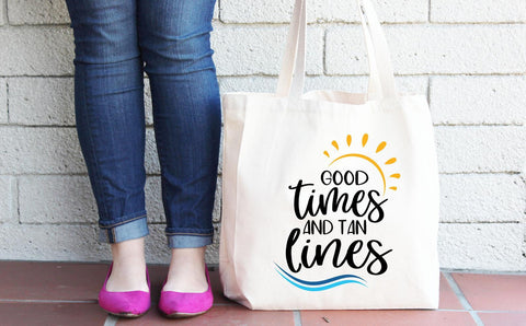 Summer SVG - Good Times And Tank Lines SVG SVG Simply Cutz 