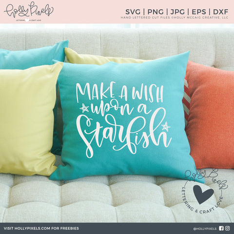 Summer SVG | Make a Wish Upon a Starfish | Beach SVG So Fontsy Design Shop 