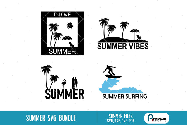 Summer Svg Mini Bundle SVG Pinoyart Kreatib