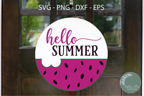 Summer SVG Round Sign Bundle-Round SVG Sign Bundle SVG Linden Valley Designs 