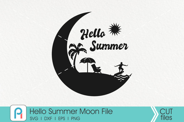 Summer Svg, Summer Clip Art, Crescent Moon Svg, Moon Svg,Svg SVG Pinoyart Kreatib 