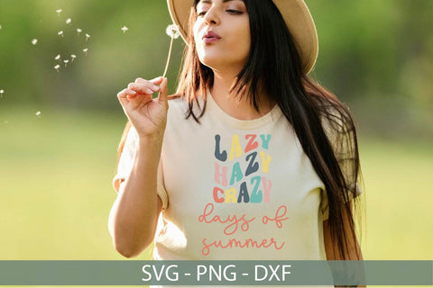 Summer SVG-Summer Quote SVG-Lazy Hazy Crazy Days Of Summer SVG SVG Linden Valley Designs 