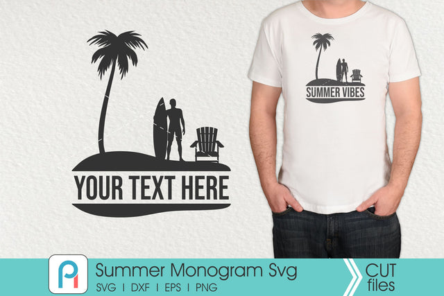 Summer Svg, Summer Svg, Summer Monogram Svg SVG Pinoyart Kreatib 
