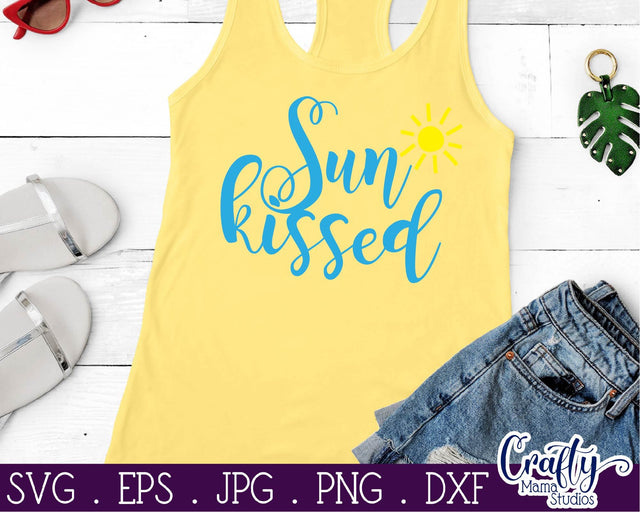 Summer Svg - Sun - Sunshine - Sun Kissed Svg SVG Crafty Mama Studios 