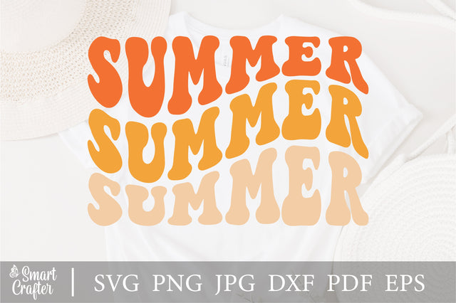 Summer Svg, Welcome summer svg, Summer Sign svg, Hello Summer svg, Summer svg, Wavy Stacked Svg, Cute Summer Svg, summer vibes svg, png SVG Fauz 