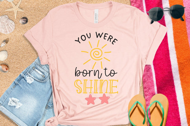 Summer SVG | You Were Born To Shine SVG dapiyupi store 