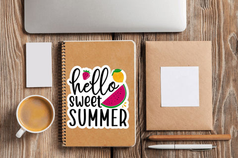 Summer Sweets Printable Stickers PNG Bundle Sublimation Regulrcrative 