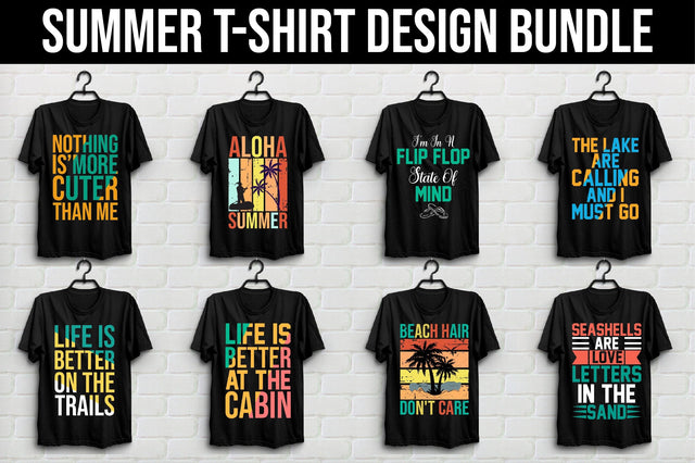 Summer T-shirt Design Bundle SVG SVGista 