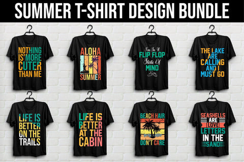 Summer T-shirt Design Bundle SVG SVGista 