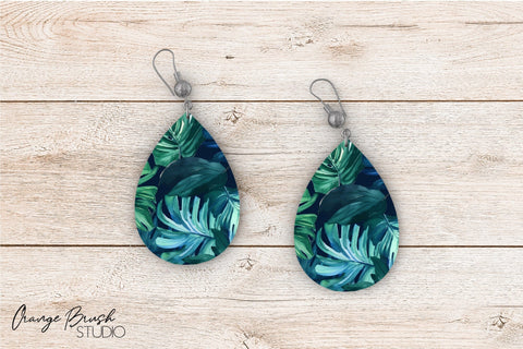 Summer Teardrop Earrings Bundle Sublimation Designs Sublimation OrangeBrushStudio 