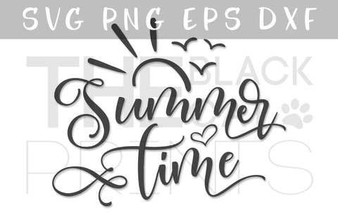 Summer Time Cut file SVG TheBlackCatPrints 