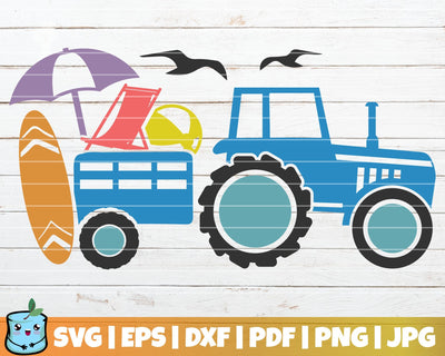 Summer Tractor SVG MintyMarshmallows 