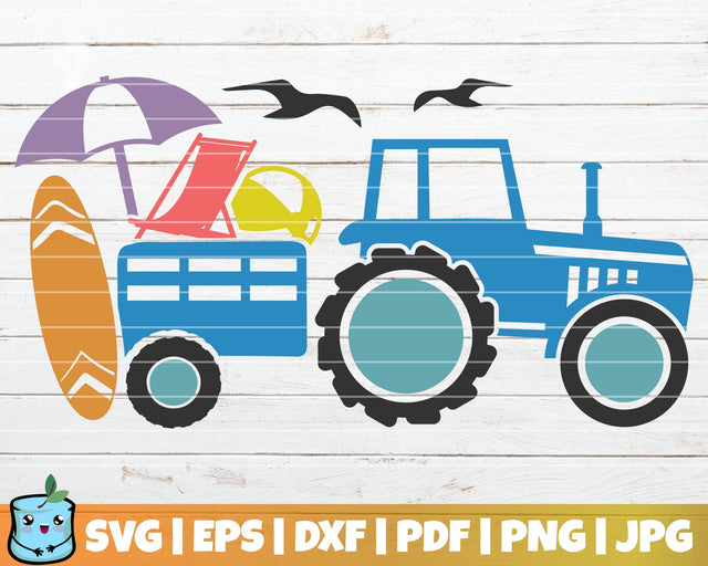 Summer Tractor SVG MintyMarshmallows 