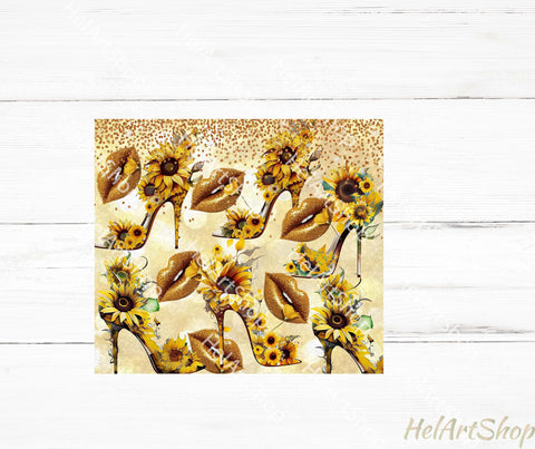 Summer Tumbler PNG | Sunflower SKINNY TUMBLER 20oz Png Sublimation _HelArtShop_ 