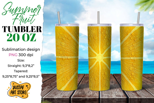 Summer tumbler sublimation/Orange tumbler 20 oz Sublimation Yustaf Art Store 
