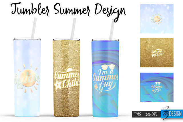 Summer Tumblers | Summer Tumbler Sublimation | PNG 20 Oz Tumbler | Tumbler Wrap Sublimation Fly Design 
