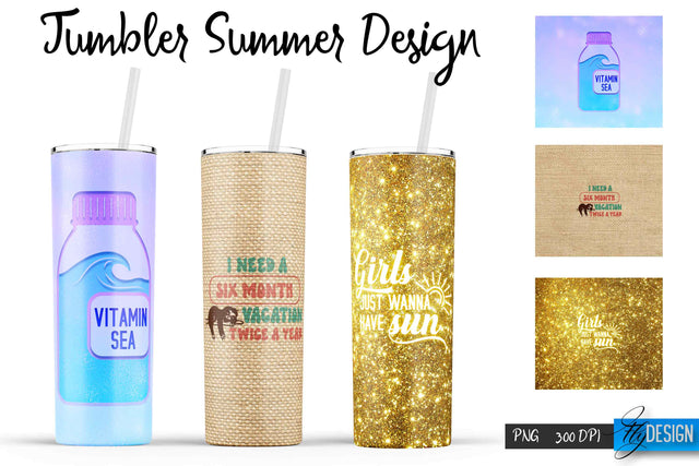 Summer Tumblers | Summer Tumbler Sublimation | PNG 20 Oz Tumbler | Tumbler Wrap Sublimation Fly Design 