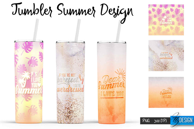 Summer Tumblers | Summer Tumbler Sublimation | PNG 20 Oz Tumbler | Tumbler Wrap Sublimation Fly Design 