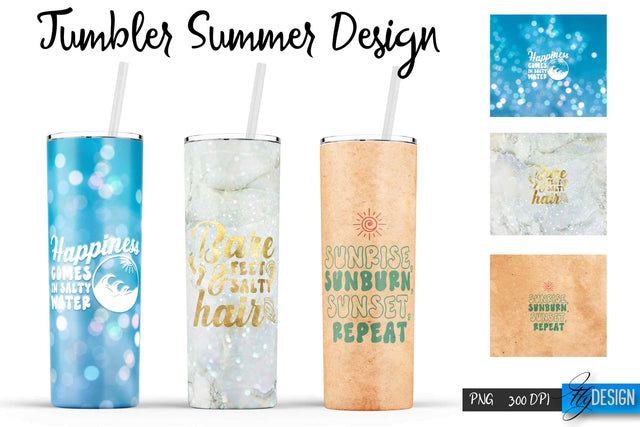 Summer Tumblers | Summer Tumbler Sublimation | PNG 20 Oz Tumbler | Tumbler Wrap Sublimation Fly Design 