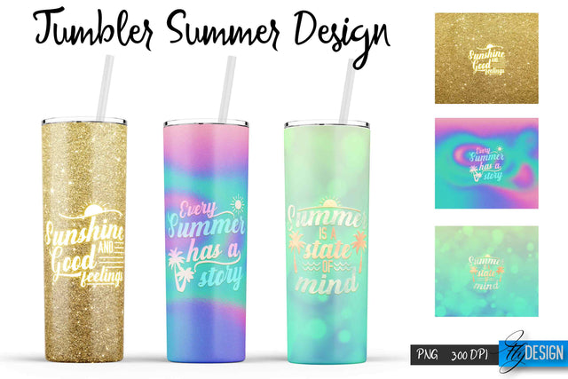 Summer Tumblers | Summer Tumbler Sublimation | PNG 20 Oz Tumbler | Tumbler Wrap Sublimation Fly Design 