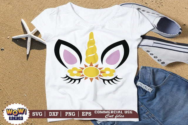 Summer unicorn svg, Summer svg, Beach svg, Png, Dxf SVG Wowsvgstudio 