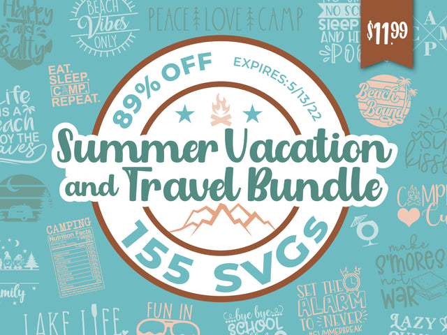 Summer Vacation and Travel Design Bundle Bundle So Fontsy Design Shop 
