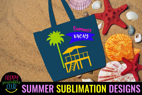 Summer Vacay Sublimation Design-Summer Sublimation PNG Sublimation Happy Printables Club 