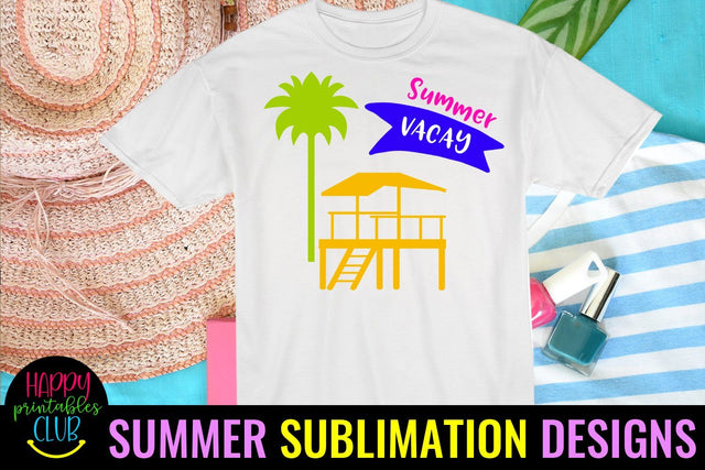 Summer Vacay Sublimation Design-Summer Sublimation PNG Sublimation Happy Printables Club 