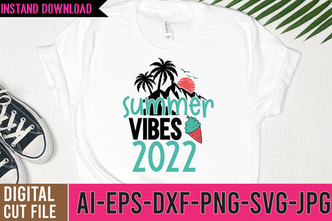 Summer Vibes 2022 SVG Cut File , Summer SVG Quotes SVG BlackCatsMedia 