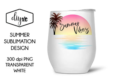 Summer Vibes | Beach Sublimation Design Sublimation DIYxe Designs 