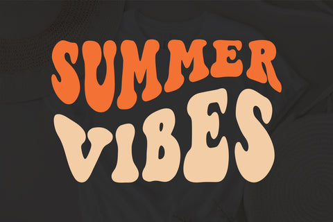Summer Vibes, Beach svg, Summer Vacation Shirt Design svg, svg files sayings, svg files for cricut silhouette, Wavy stacked svg SVG Fauz 