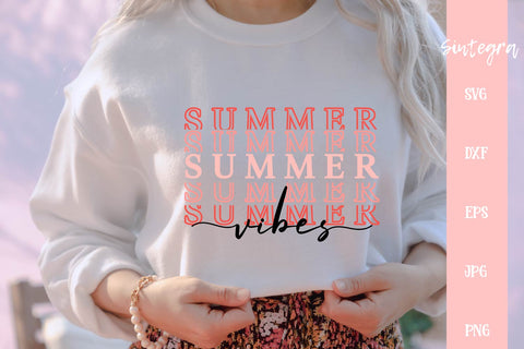 Summer Vibes Cut File SVG Free For Commercial Use SVG Sintegra 