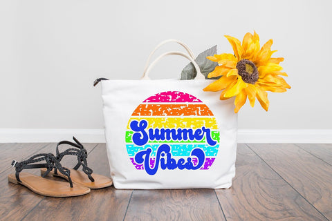Summer Vibes Distressed SVG SVG B Renee Design 