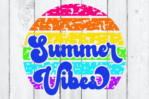 Summer Vibes Distressed SVG SVG B Renee Design 