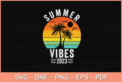Summer Vibes Family Trip Summer Vacation 2023 Svg Design SVG artprintfile 