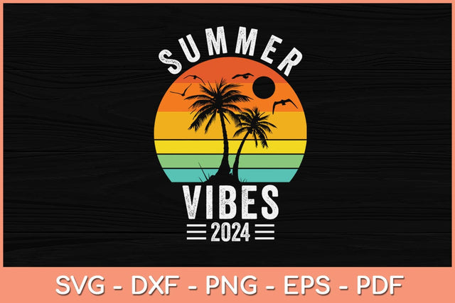 Summer Vibes Family Trip Summer Vacation 2024 Svg Design SVG artprintfile 