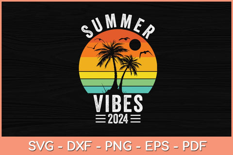Summer Vibes Family Trip Summer Vacation 2024 Svg Design SVG artprintfile 
