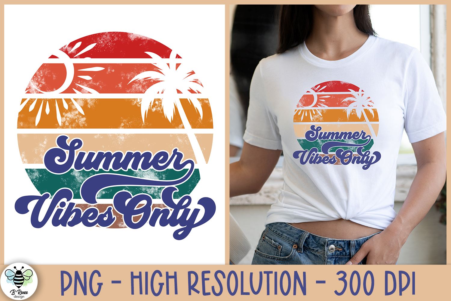 Good Vibes Only Png File Sublimation Retro Summer Shirt Png 