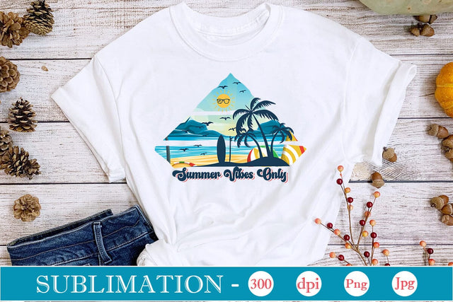 Summer Vibes Only Sublimation SVGs,Quotes and Sayings,Food & Drink,On Sale, Print & Cut Sublimation DesignPlante 503 